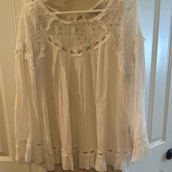Lisa Robertson Elegant White Lace Women's Top - Picture 1 of 13